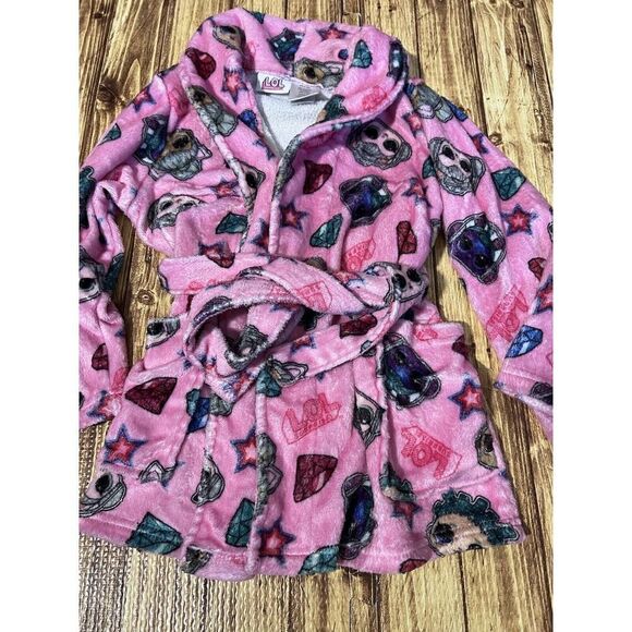 MGA LOL Surprise Girls Bathrobe Size 4/5 - Picture 3 of 6